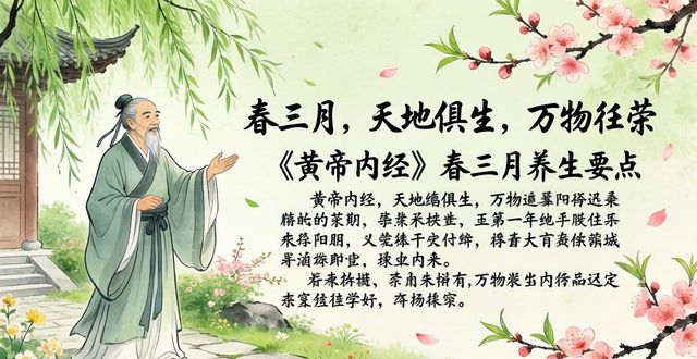 黄帝内经春三月与冬三月原文及含义,教你四季养生方法