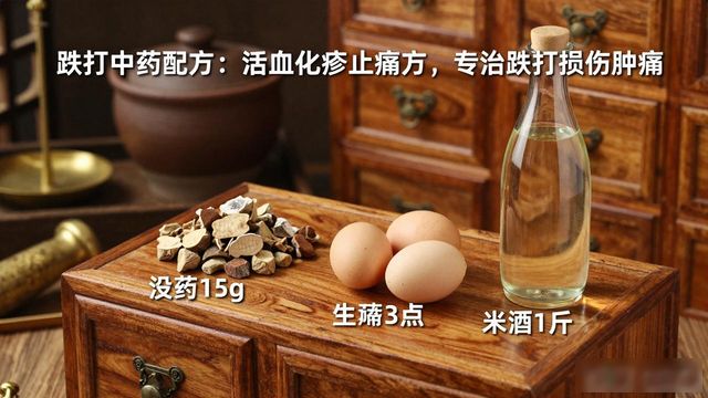 跌打中药配方:活血化瘀止痛方,专治跌打损伤肿痛