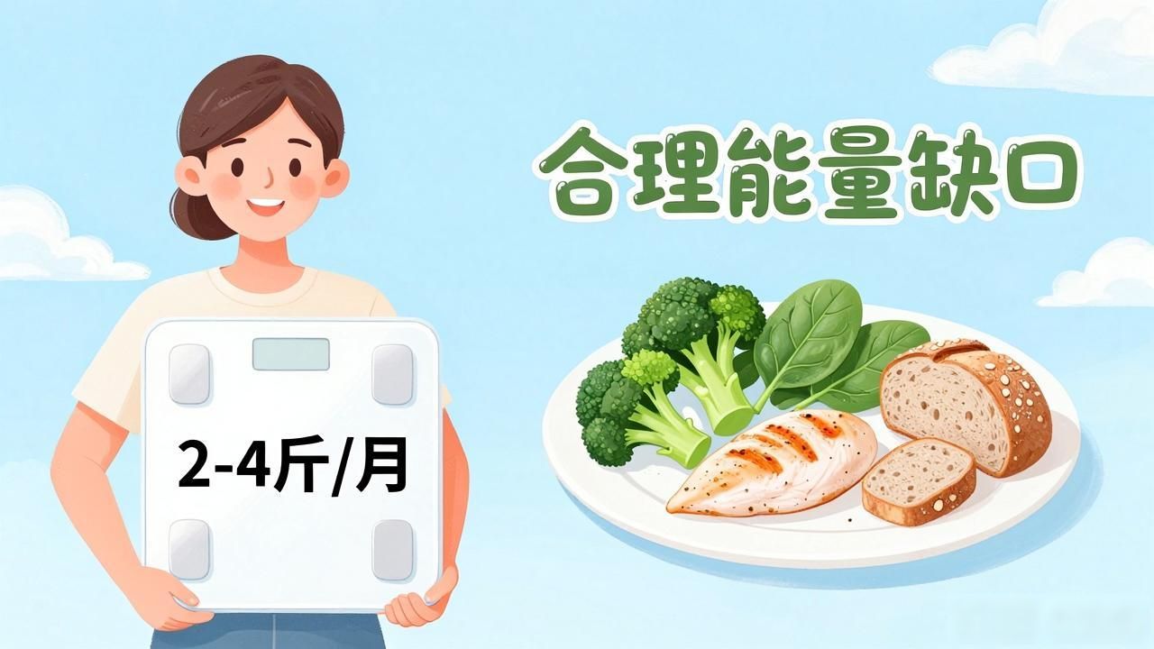 减肥速度有讲究,每月2至4斤才是兼顾健康与效率的黄金标准