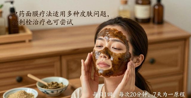 中药面膜疗法适用多种皮肤问题,粉刺栓治疗也可尝试