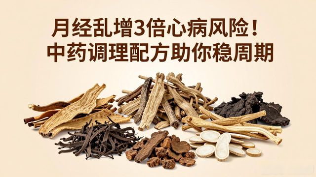 月经乱增3倍心脏病风险!中药调理配方助你稳周期