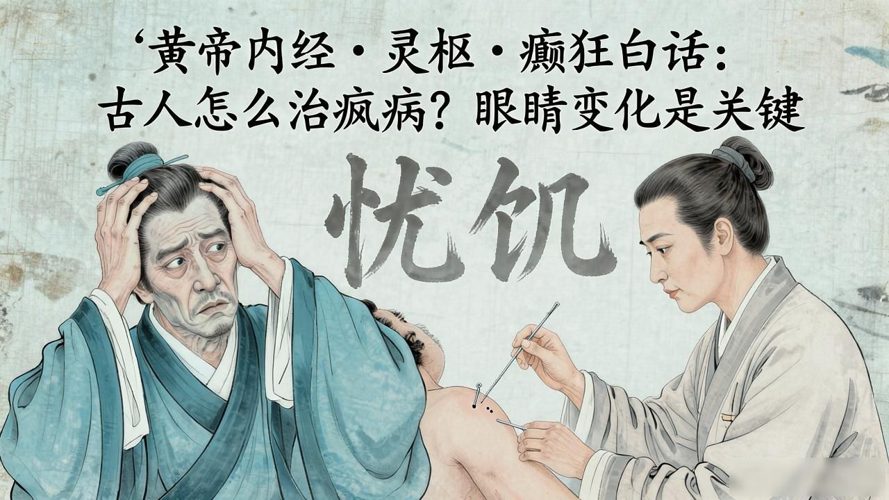 黄帝内经·灵枢·癫狂白话:古人怎么治疯病?眼睛变化是关键