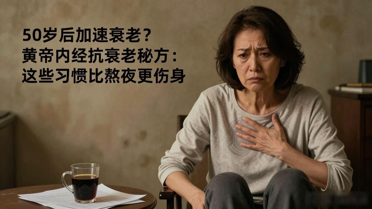 50岁后加速衰老?黄帝内经抗衰老秘方:这些习惯比熬夜更伤身