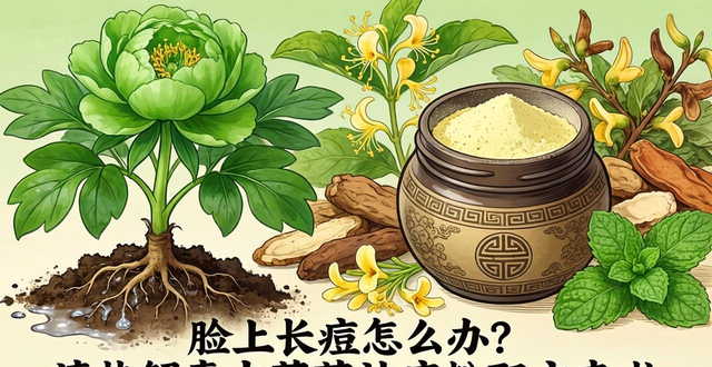 脸上长痘怎么办?清热解毒中草药祛痘粉配方来啦