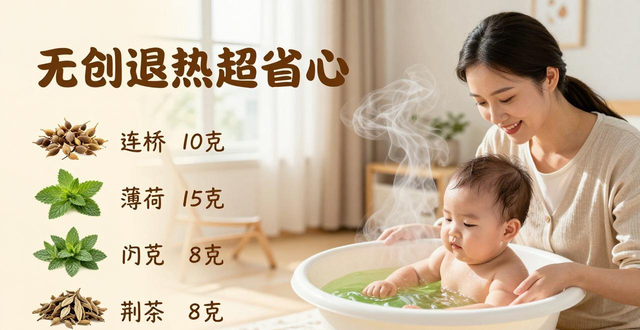 婴幼儿外感发热怕打针吃药？这款中药外洗液无创退热超省心
