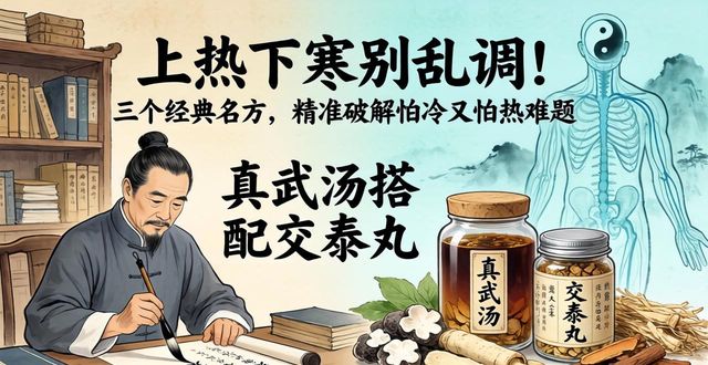 上热下寒别乱调!三个经典名方,精准破解怕冷又怕热难题