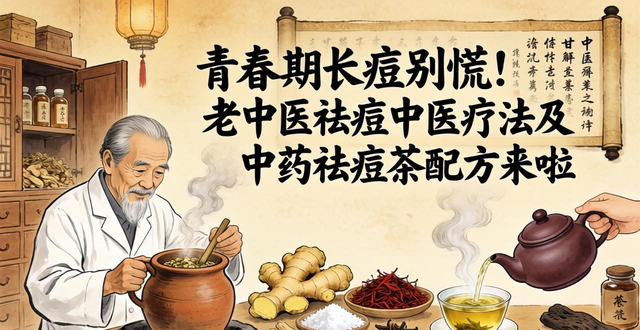 青春期长痘别慌!老中医祛痘中医疗法及中药祛痘茶配方来啦