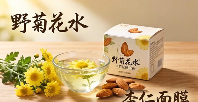 祛痘用啥中药?试试野菊花和杏仁面膜