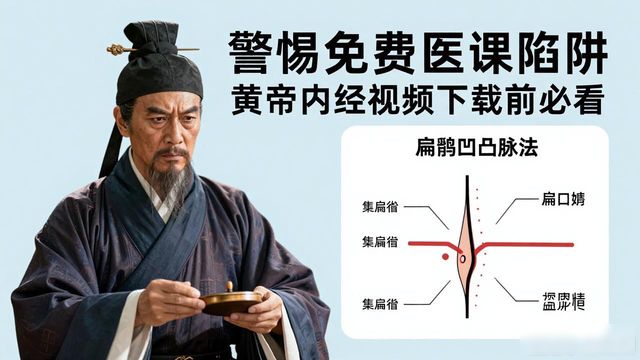 警惕免费中医课陷阱：黄帝内经视频下载前必看