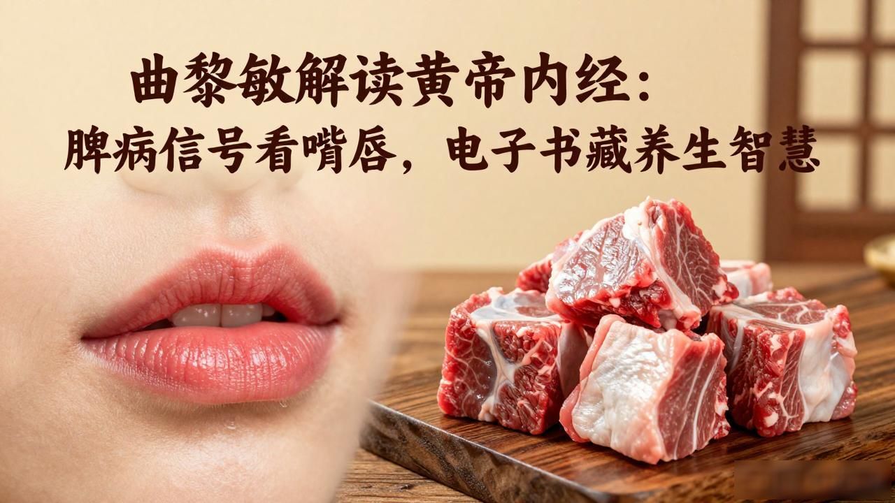 曲黎敏解读黄帝内经:脾病信号看嘴唇,电子书藏养生智慧