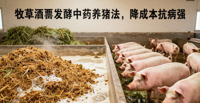 牧草酒糟发酵中药养猪法,降成本抗病强,附李老板成功案例