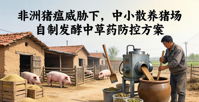 非洲猪瘟威胁下,中小散养猪场自制发酵中草药防控方案