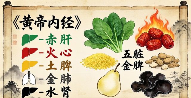 黄帝内经五行对应表：五色五味五脏五官 word文档