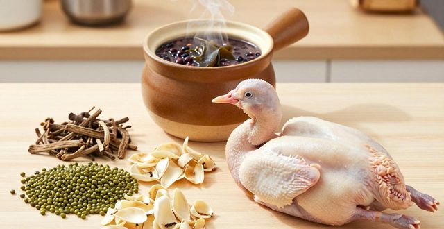 中药祛痘内调方：黑豆粥海带汤排毒养颜