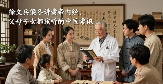 徐文兵梁冬讲黄帝内经，父母子女都该听的中医常识