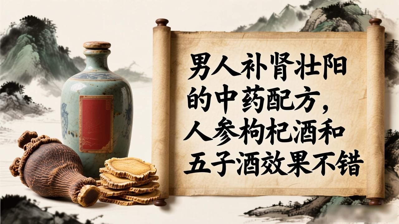 男人补肾壮阳的中药配方，人参枸杞酒和五子酒效果不错