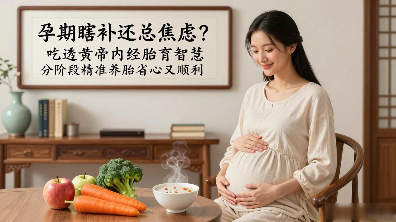 孕期瞎补还总焦虑?吃透黄帝内经胎育智慧 分阶段精准养胎省心又顺利