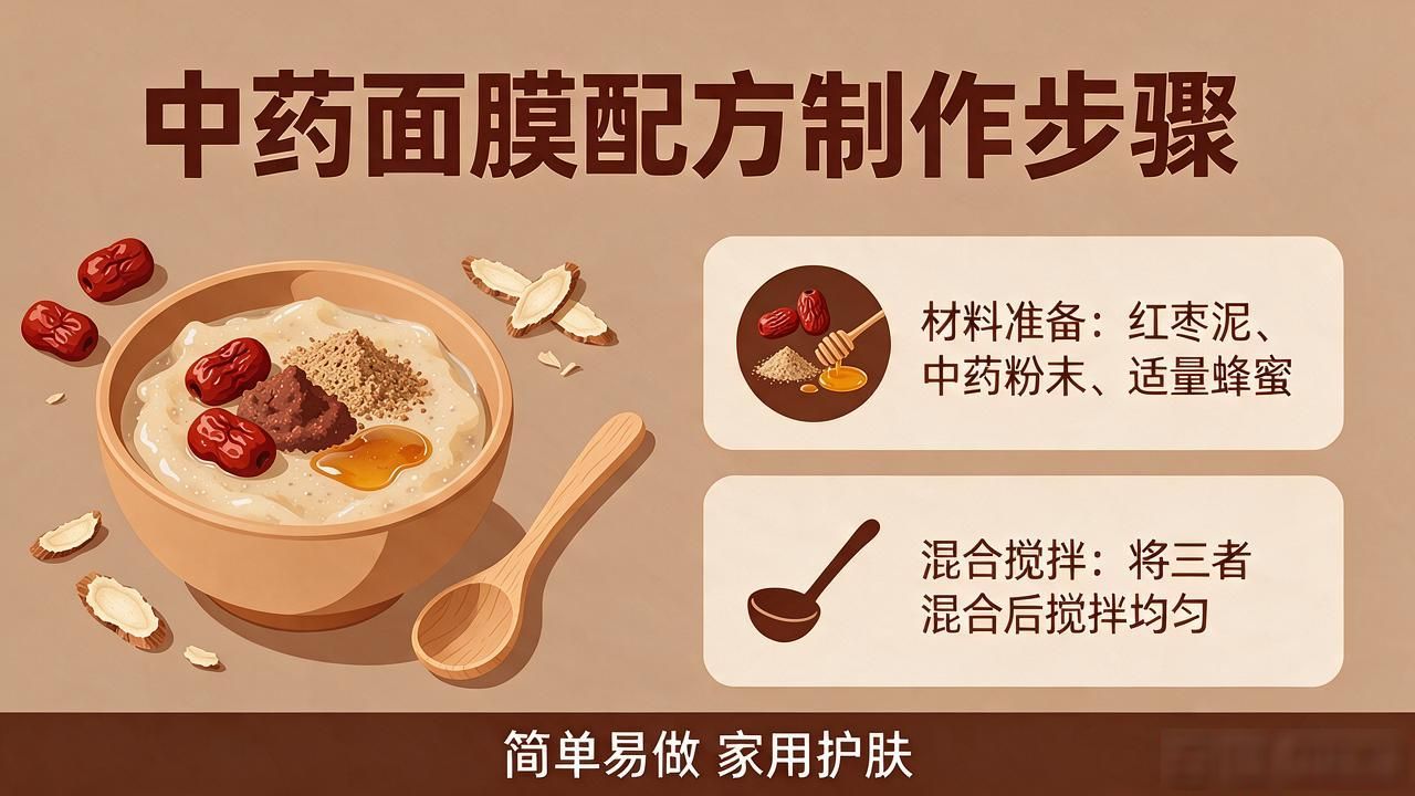 中药补水保湿面膜配方分享 简单易做的家用中药护肤方子