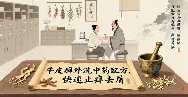 牛皮癣外洗中药配方,快速止痒去屑