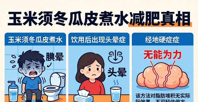 玉米须冬瓜皮煮水减肥?别天真了,真相是这样
