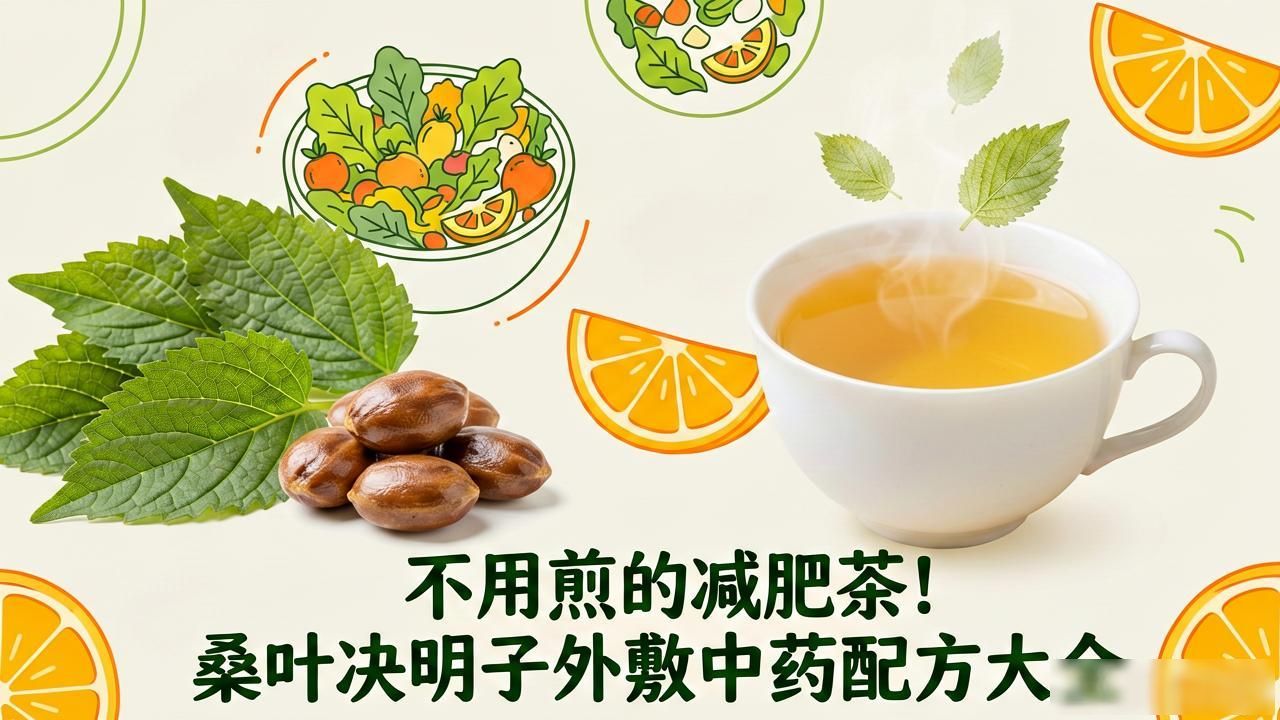 不用煎的减肥茶！桑叶决明子外敷中药配方大全