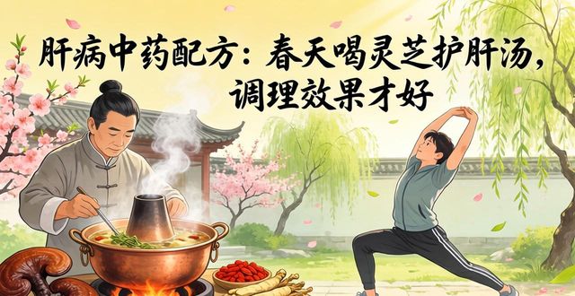 肝病中药配方:春天喝灵芝护肝汤,调理效果才好
