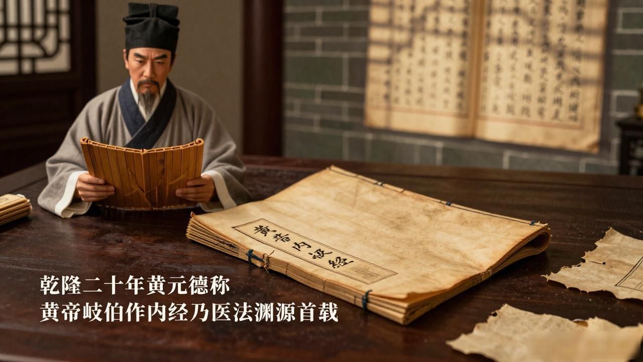 乾隆二十年黄元御称黄帝咨岐伯作内经乃医法渊源首载