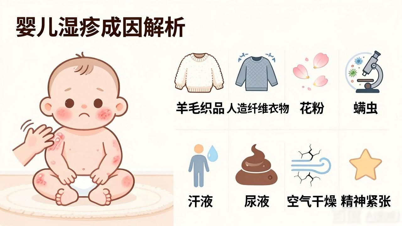 湿疹中药配方:婴儿湿疹反复发作,内因外因一次说清