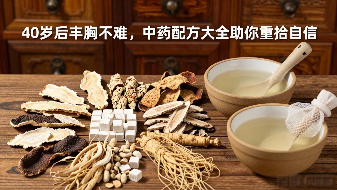 40岁后丰胸不难,中药配方大全助你重拾自信