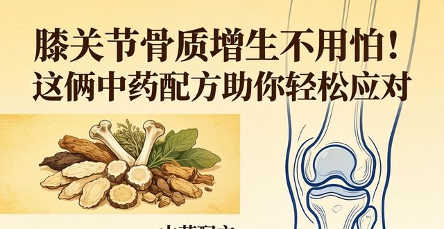 膝关节骨质增生不用怕!这俩中药配方助你轻松应对
