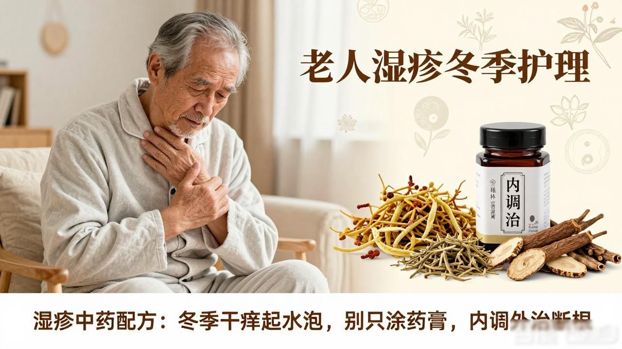 湿疹中药配方:冬季干痒起水泡,别只涂药膏,内调外治断根