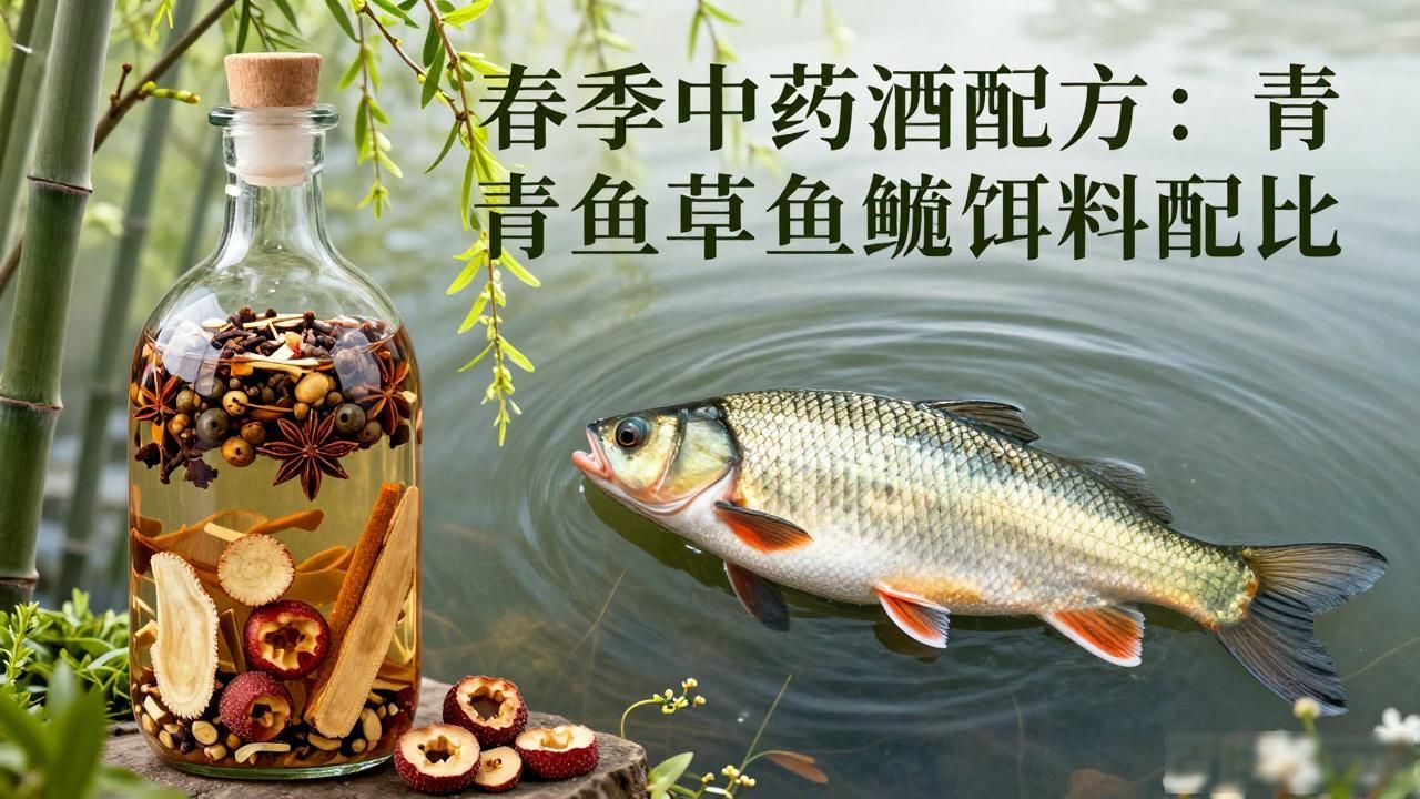 春季中药泡酒配方,青鱼草鱼鲢鳙饵料配比大公开