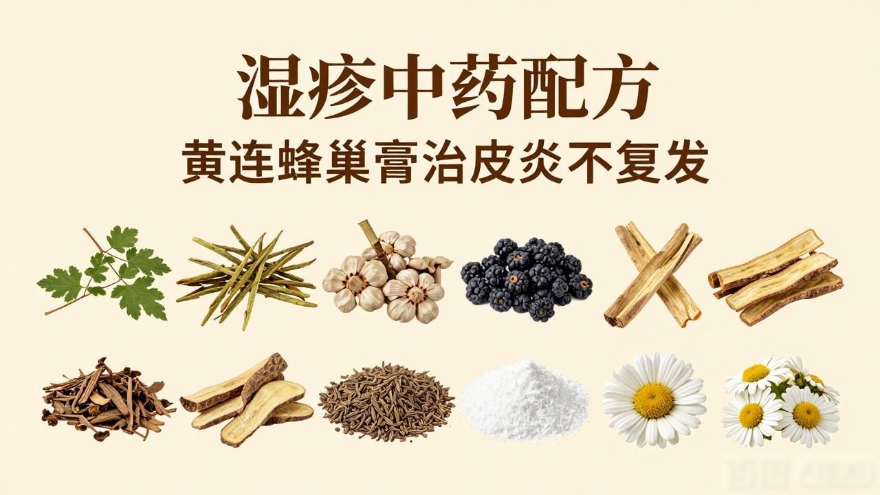 湿疹中药配方 黄连蜂巢膏治皮炎不复发