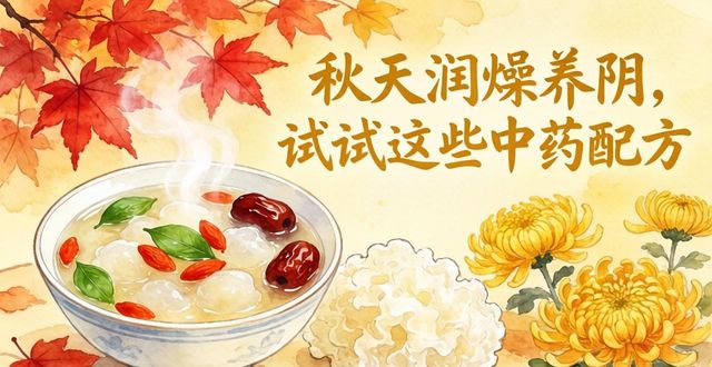 秋天润燥养阴,试试这些中药配方