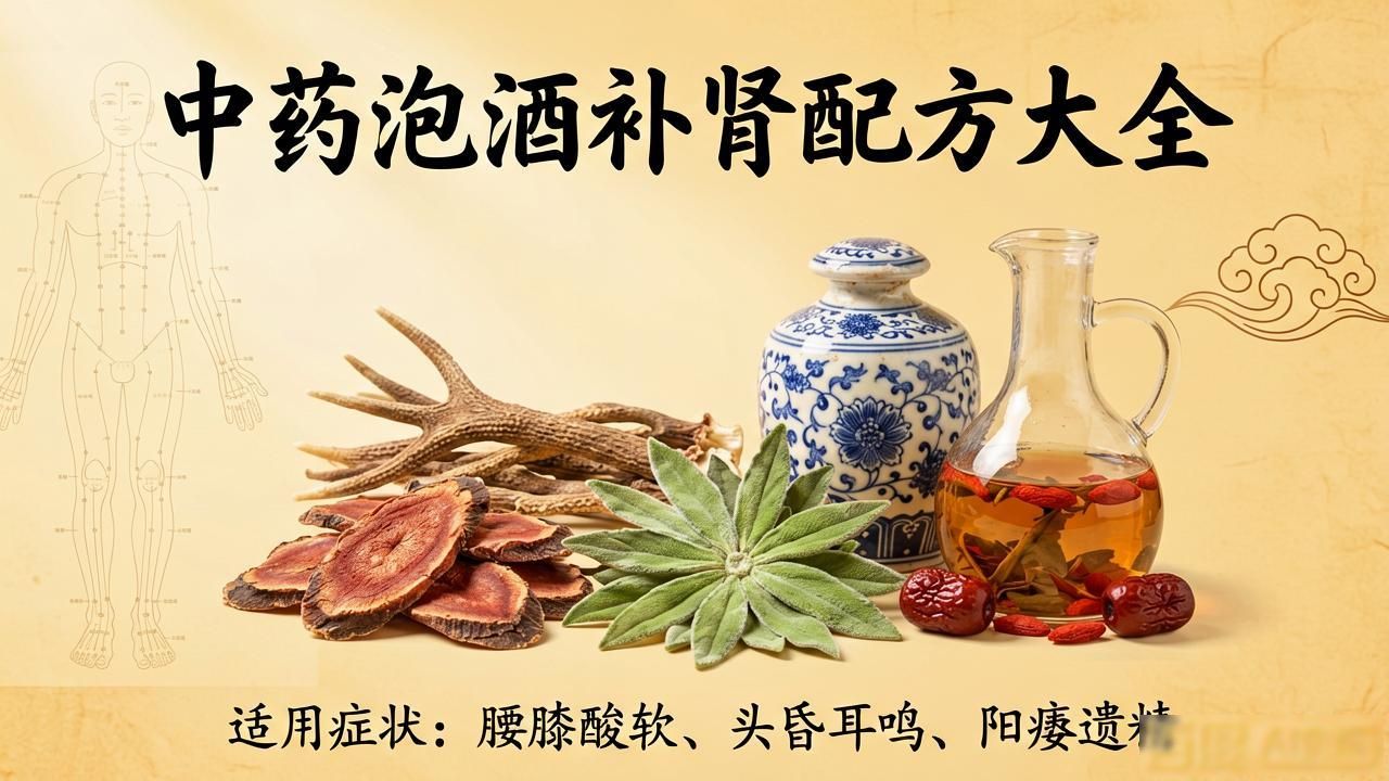 中药泡酒补肾配方大全,鹿茸淫羊藿这样泡效果最好