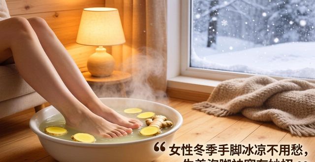 女性冬季手脚冰凉不用愁,生姜泡脚祛寒有妙招