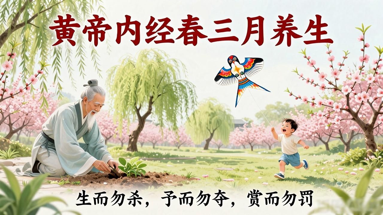 黄帝内经讲春三月养生重点,如何顺应时节调养身心?