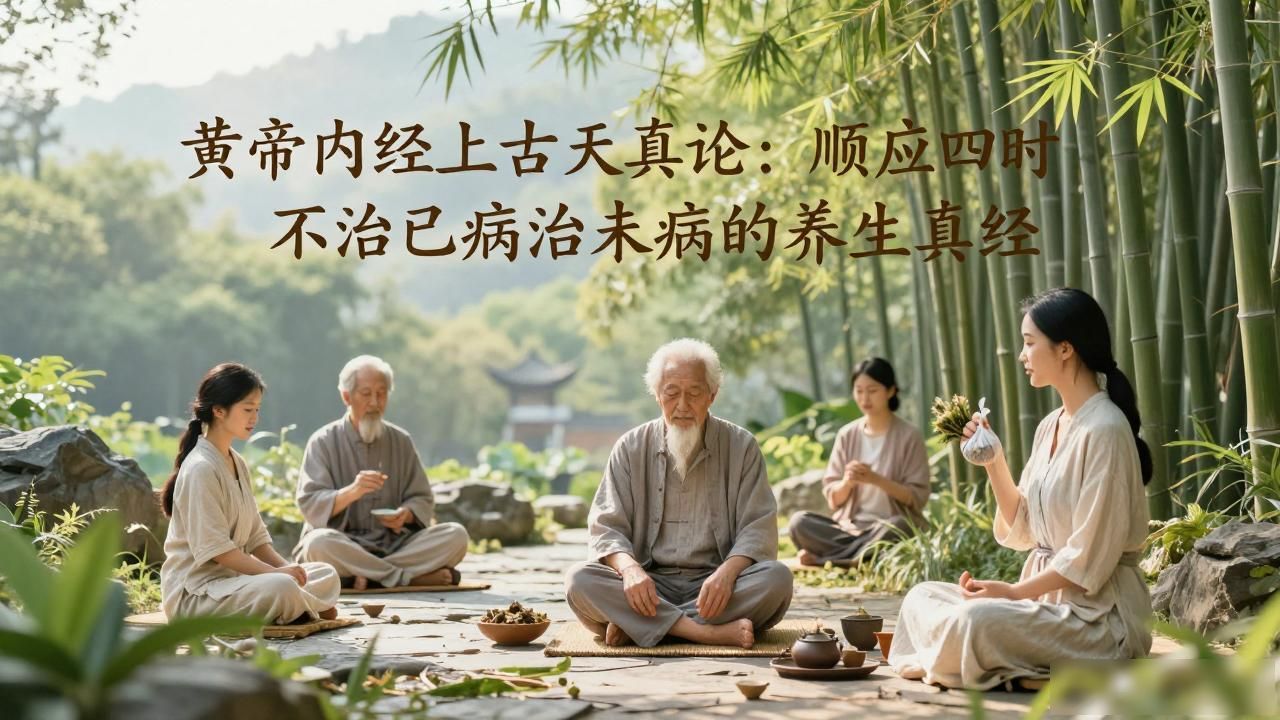 黄帝内经上古天真论:顺应四时,不治已病治未病的养生真经