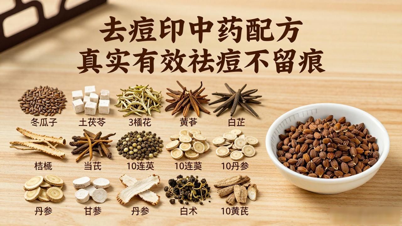 去痘印中药配方 真实有效祛痘不留痕