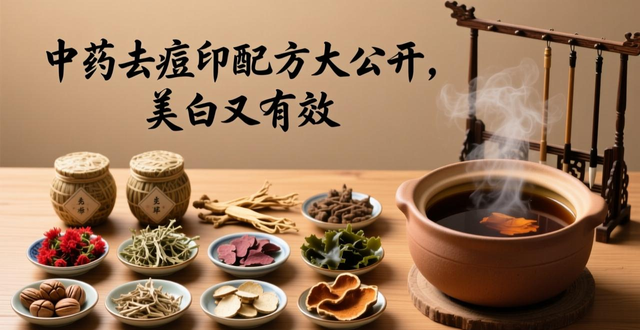 中药去痘印配方大公开,美白又有效