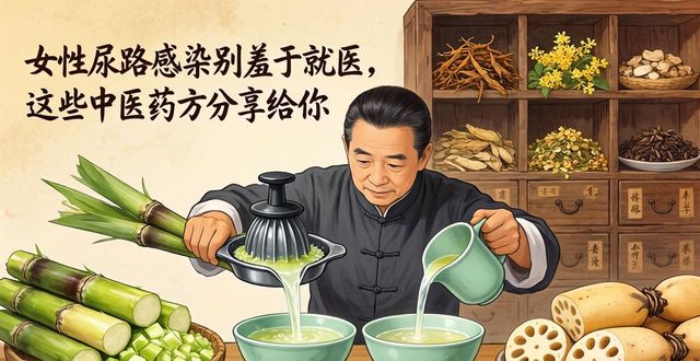 女性尿路感染别羞于就医,这些中医药方分享给你