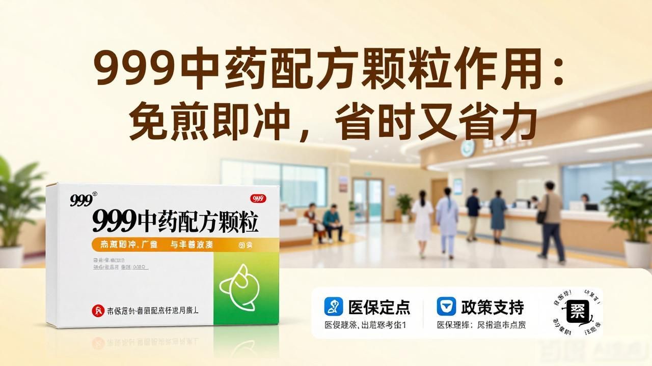 999中药配方颗粒作用：免煎即冲，省时又省力