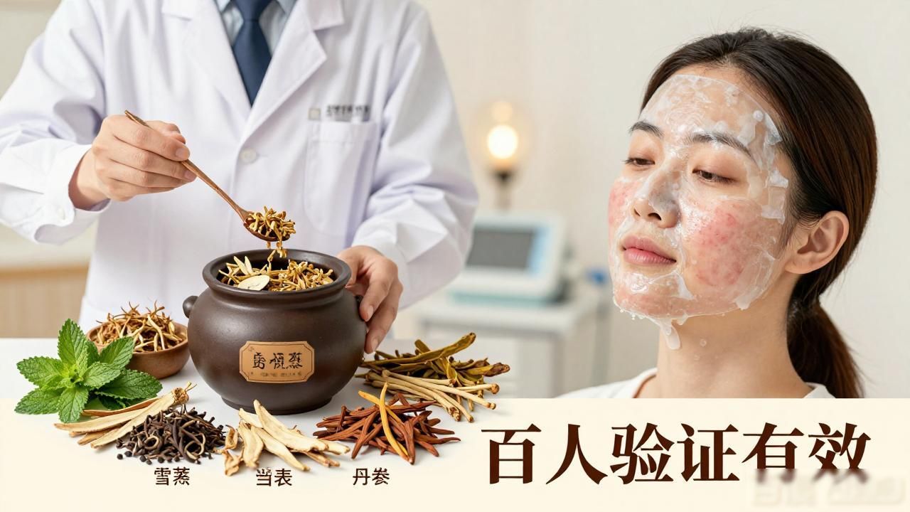 中药面膜治痘痘,邹平医院百人验证有效