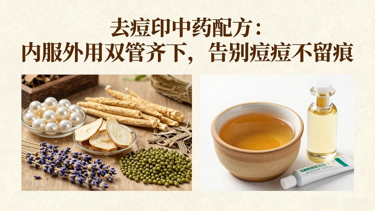 去痘印中药配方:内服外用双管齐下,告别痘痘不留痕