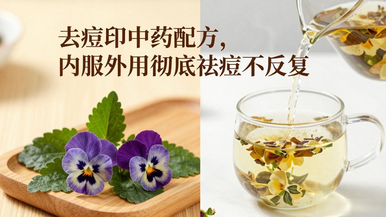 去痘印中药配方,内服外用彻底祛痘不反复