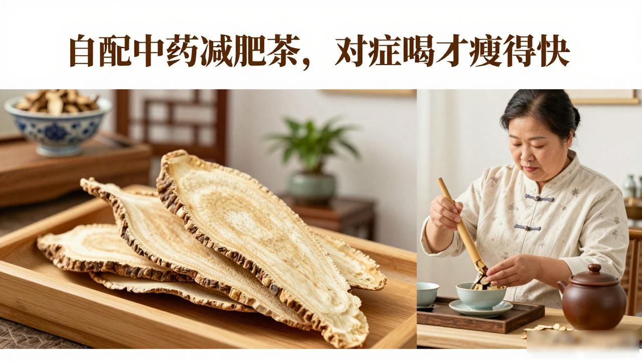 自配中药减肥茶,对症喝才瘦得快