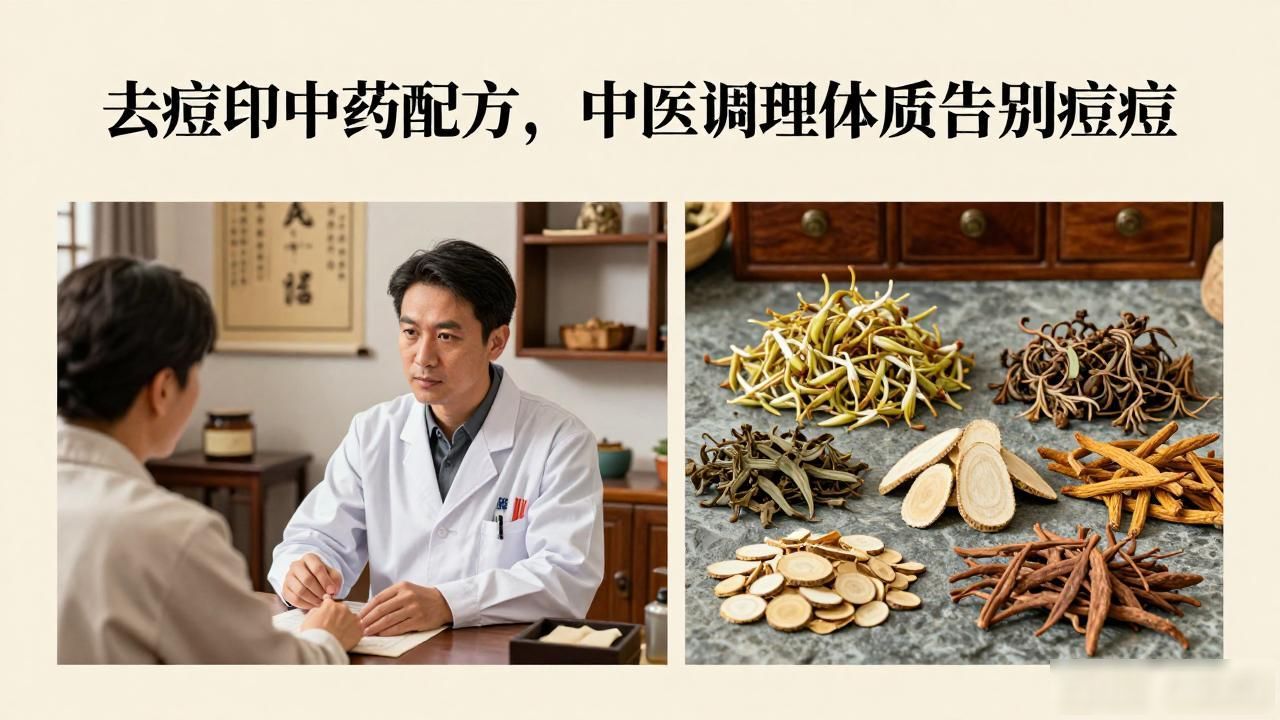 去痘印中药配方,中医调理体质告别痘痘