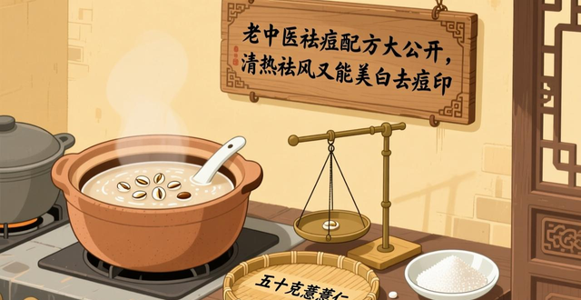 老中医祛痘配方大公开,清热祛风又能美白去痘印