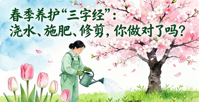 春季养护“三字经”：浇水、施肥、修剪，你做对了吗？