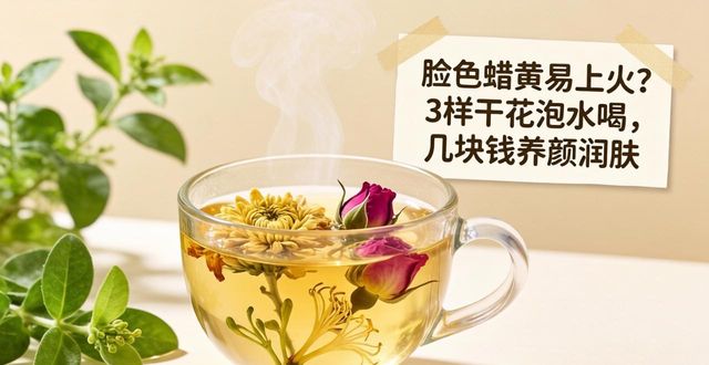 脸色蜡黄易上火?3样干花泡水喝,几块钱养颜润肤